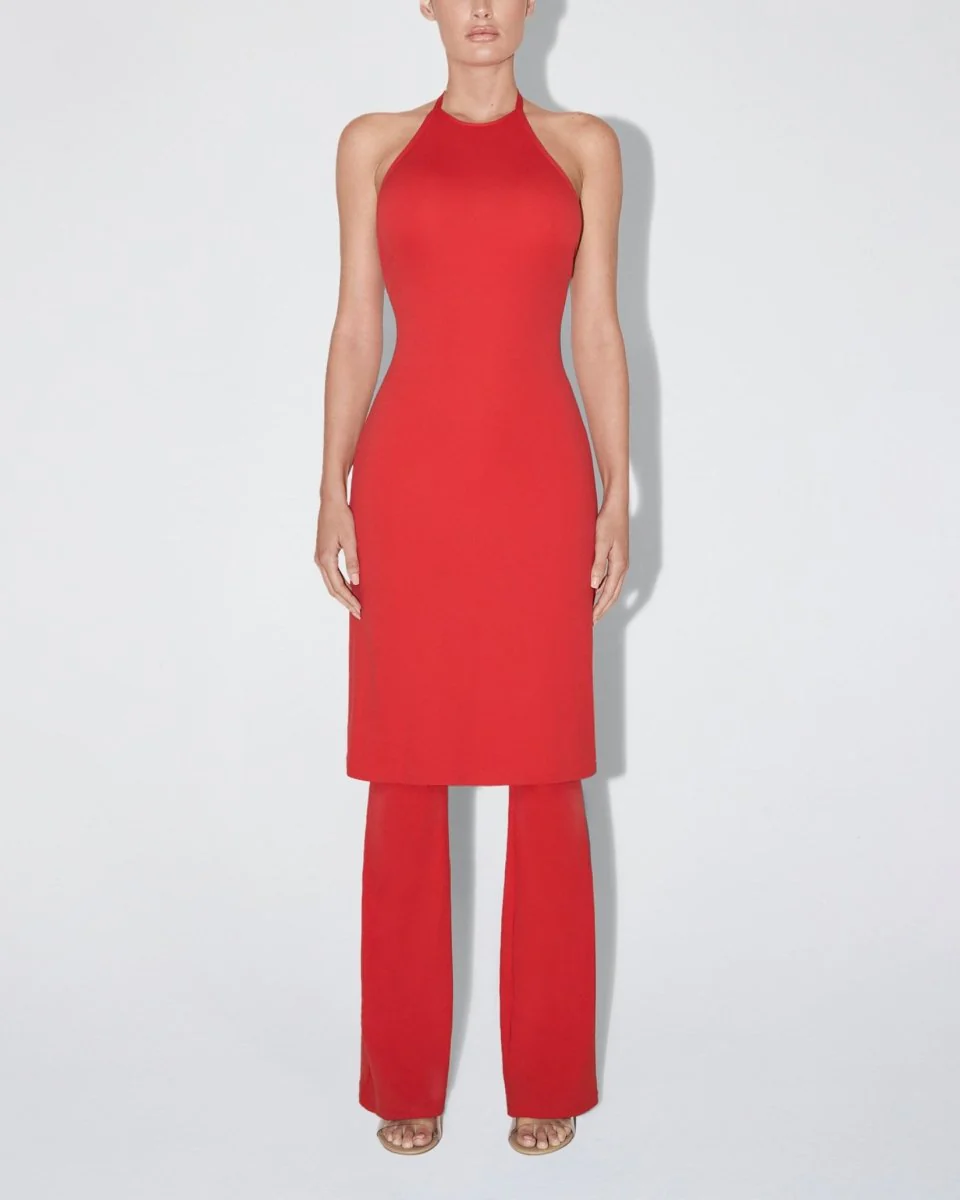 Smooth Stretch Halter Tunic | Cherry - Image 3