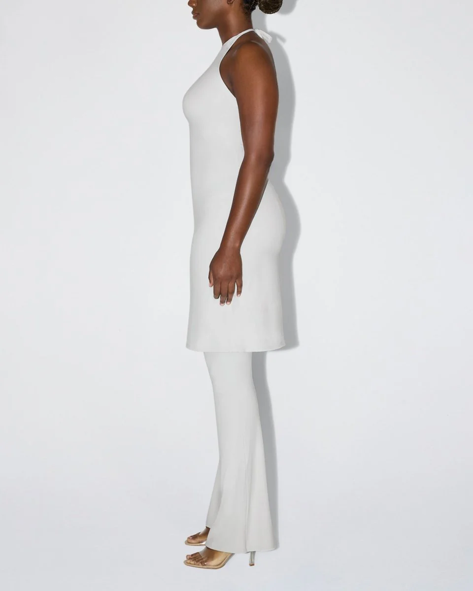 Smooth Stretch Halter Tunic | Light Grey - Image 4