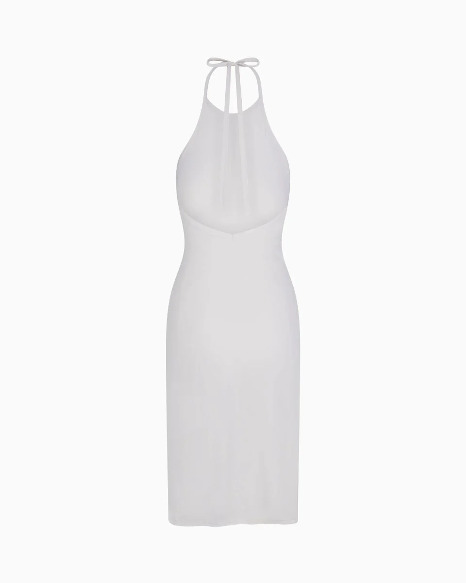 Smooth Stretch Halter Tunic | Light Grey - Image 6