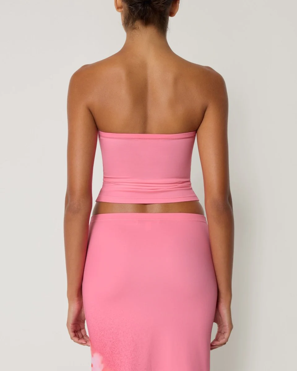 Smooth Stretch Midi Skirt | Pink Peony - Image 7