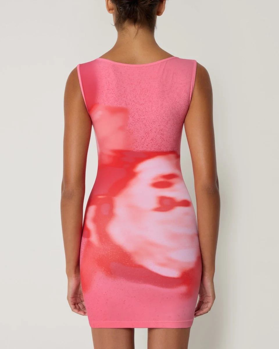 Smooth Stretch Tank Mini Dress | Pink Peony - Image 7