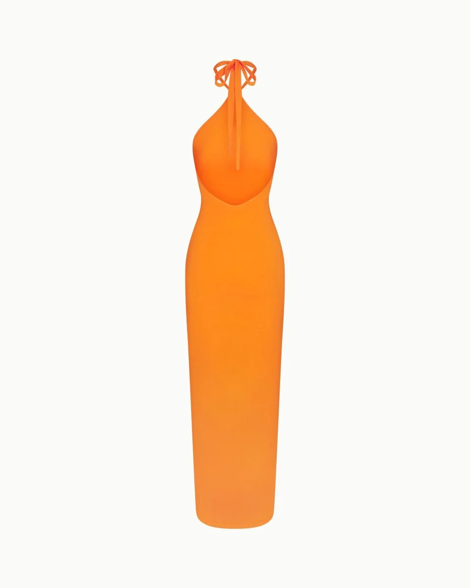 Soft Stretch Halter Maxi Dress | Sunset - Image 6