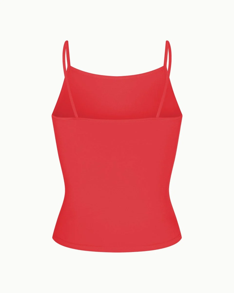 Soft Stretch High Neck Tank | Cherry - Image 6