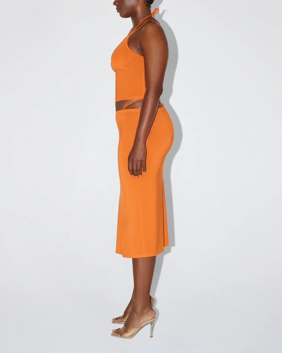 Soft Stretch High Neck Tank | Sunset - Image 4