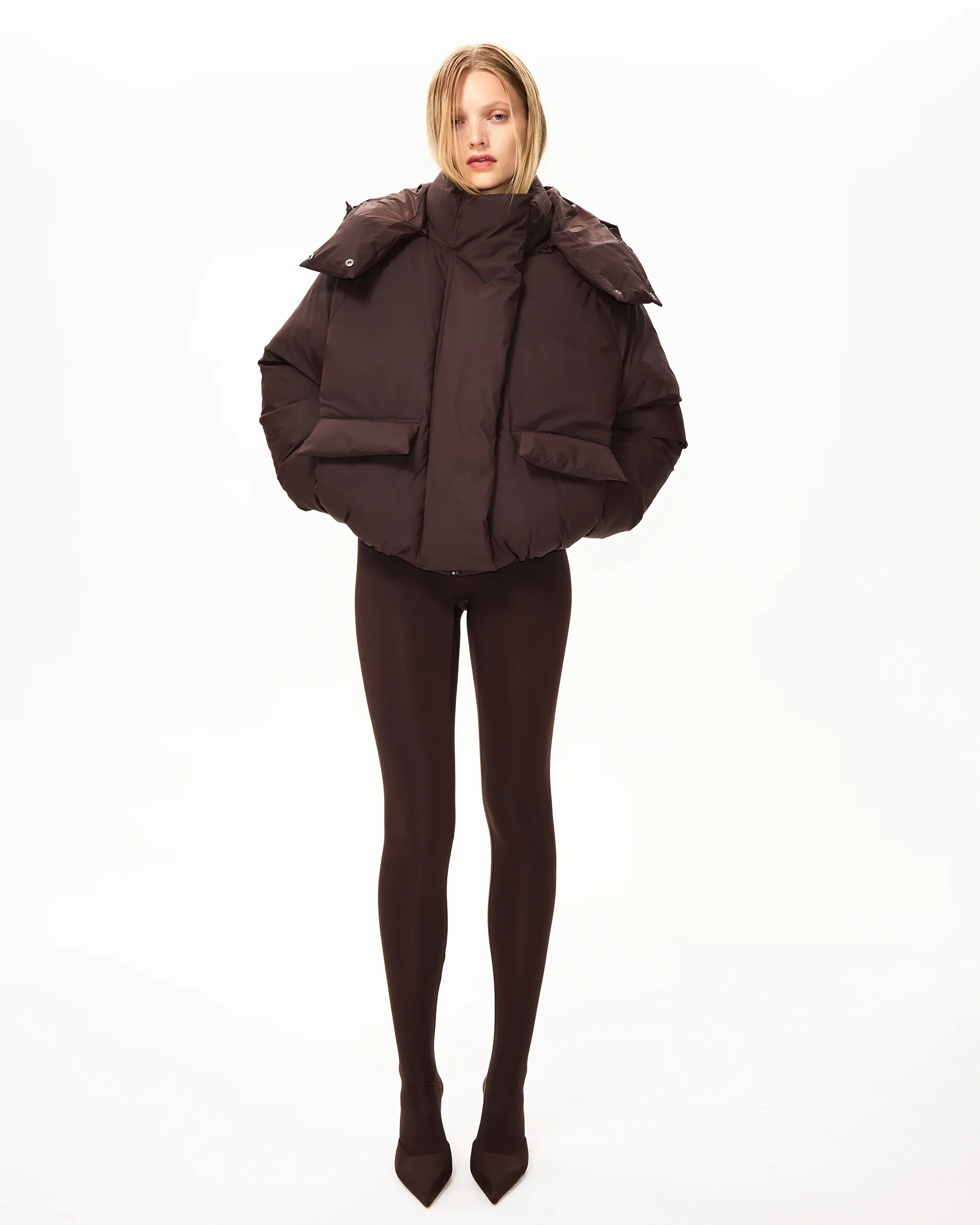Standard Puffer Jacket | Chocolate - Image 11