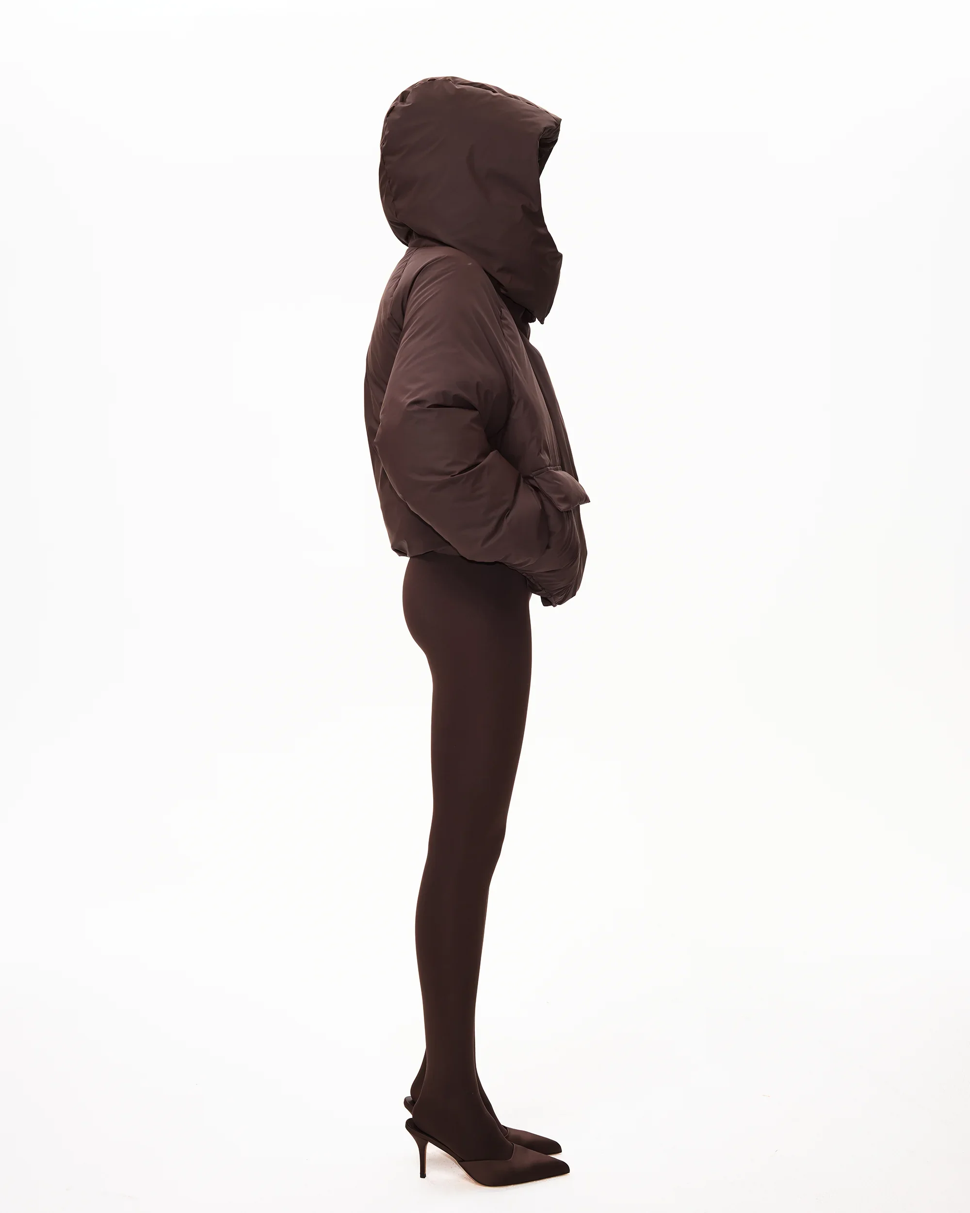 Standard Puffer Jacket | Chocolate - Image 12