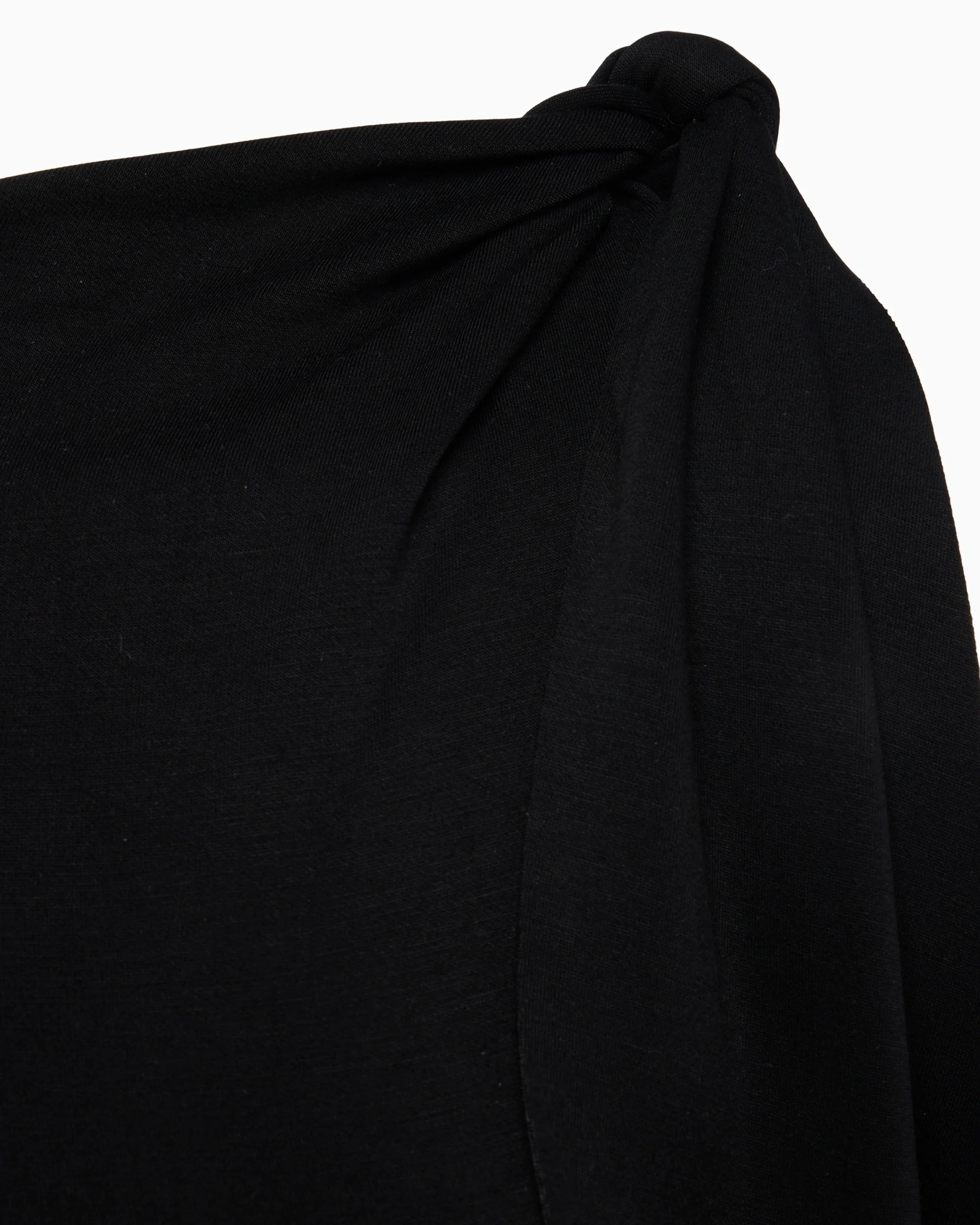 Sueded Stretch Knotted Maxi Dress | Black - Image 7