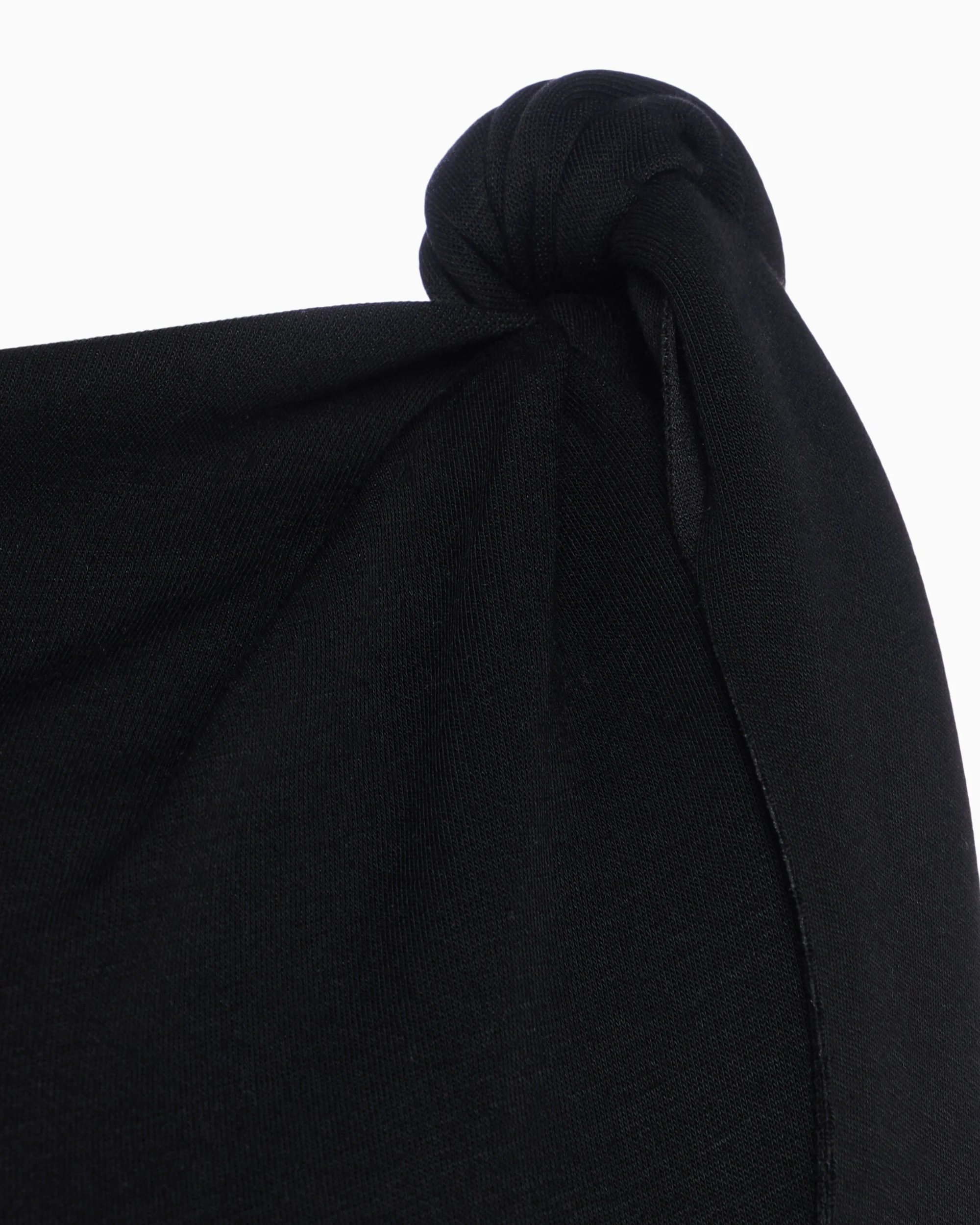 Sueded Stretch Knotted Mini Dress | Black - Image 7
