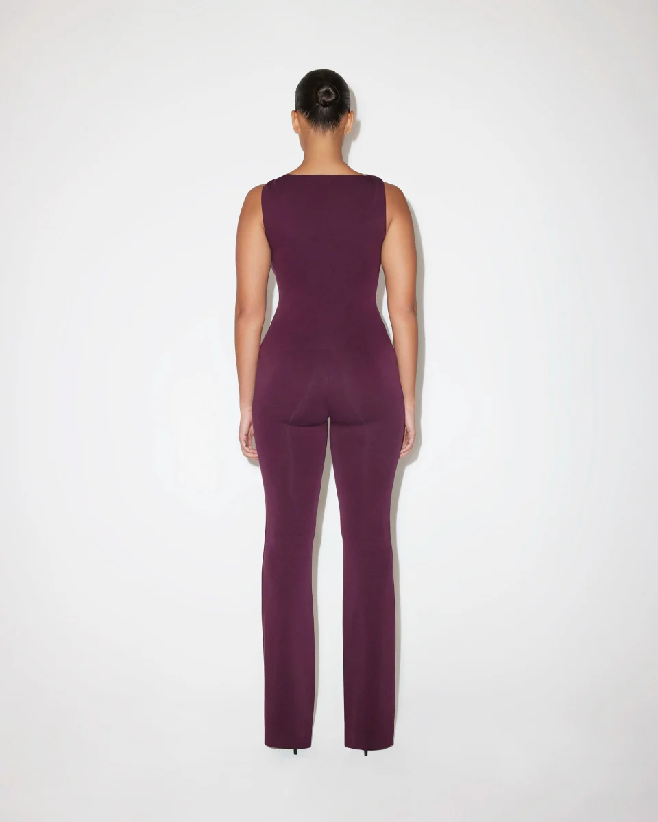 Sueded Stretch Knotted Top | Black Cherry - Image 7
