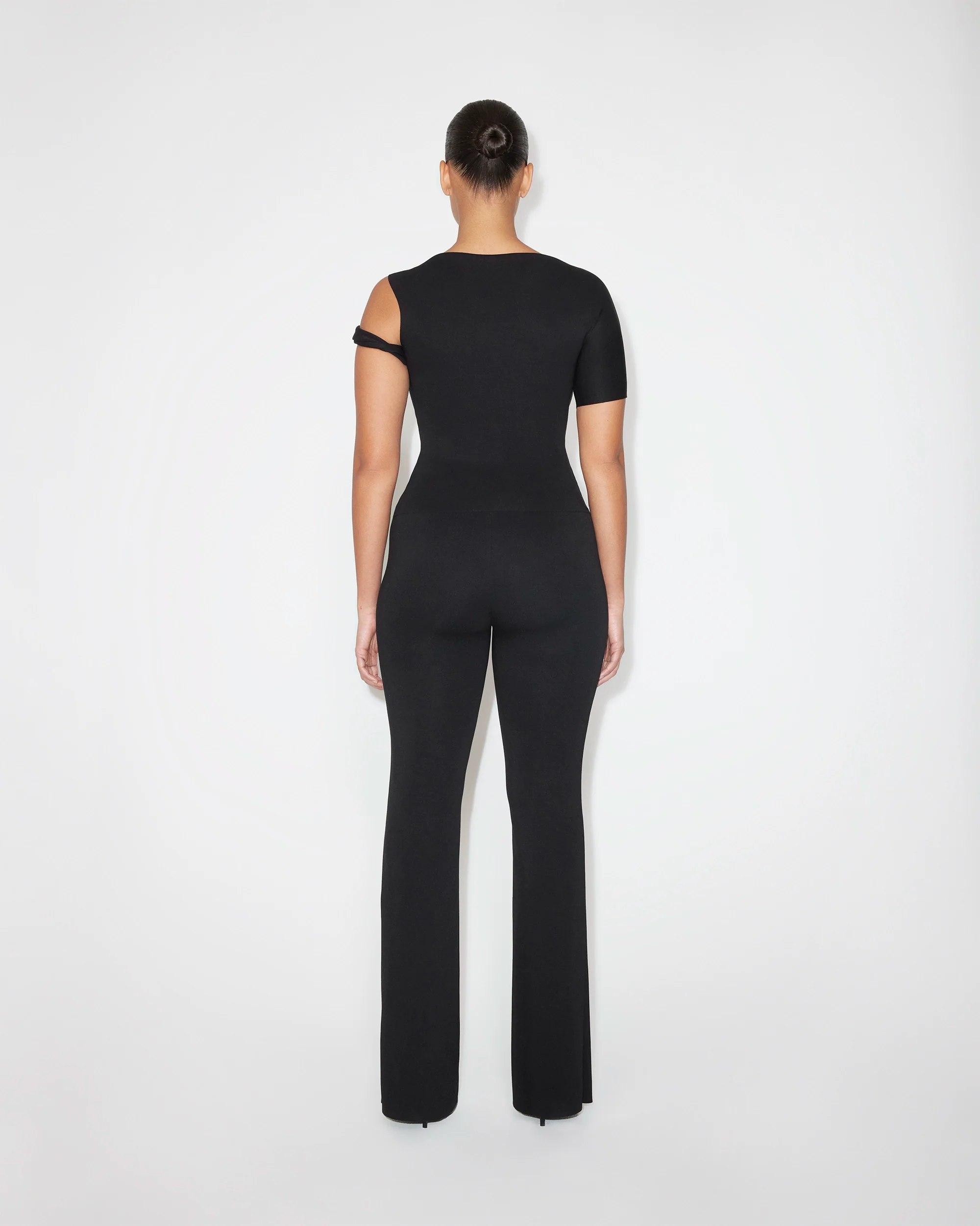 Sueded Stretch Low Rise Pant | Black - Image 10
