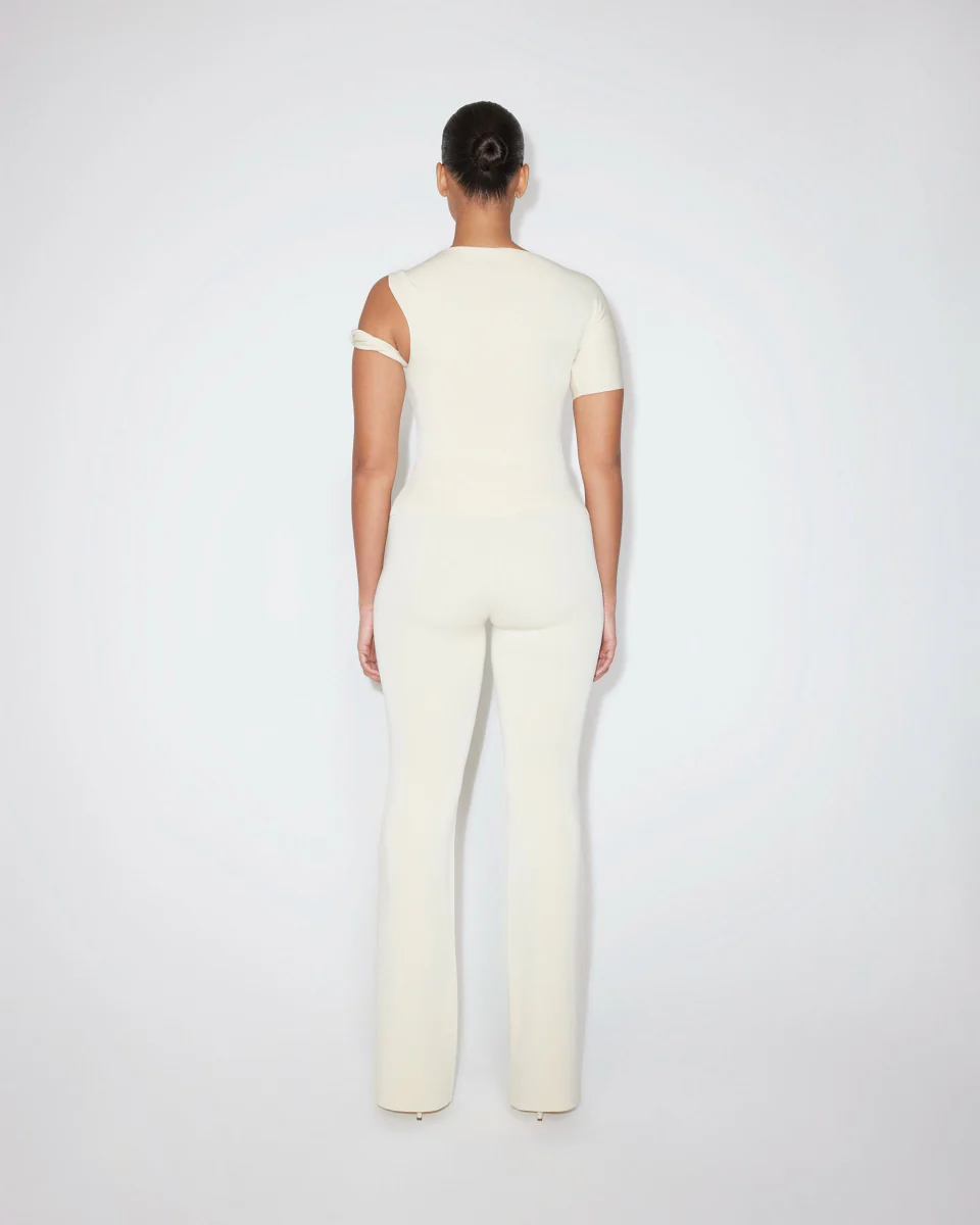 Sueded Stretch Low Rise Pant | Stone - Image 6