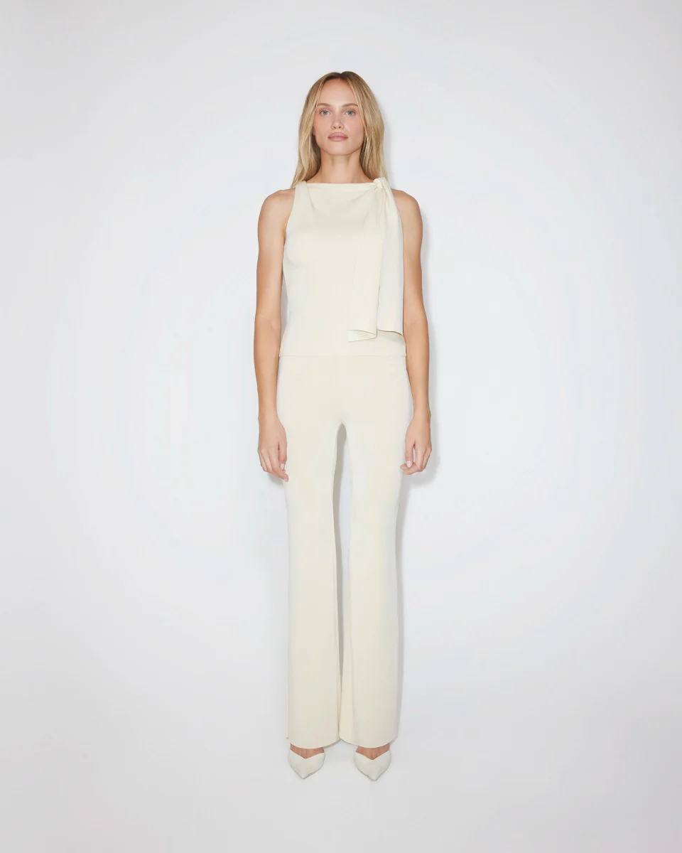 Sueded Stretch Low Rise Pant | Stone - Image 7