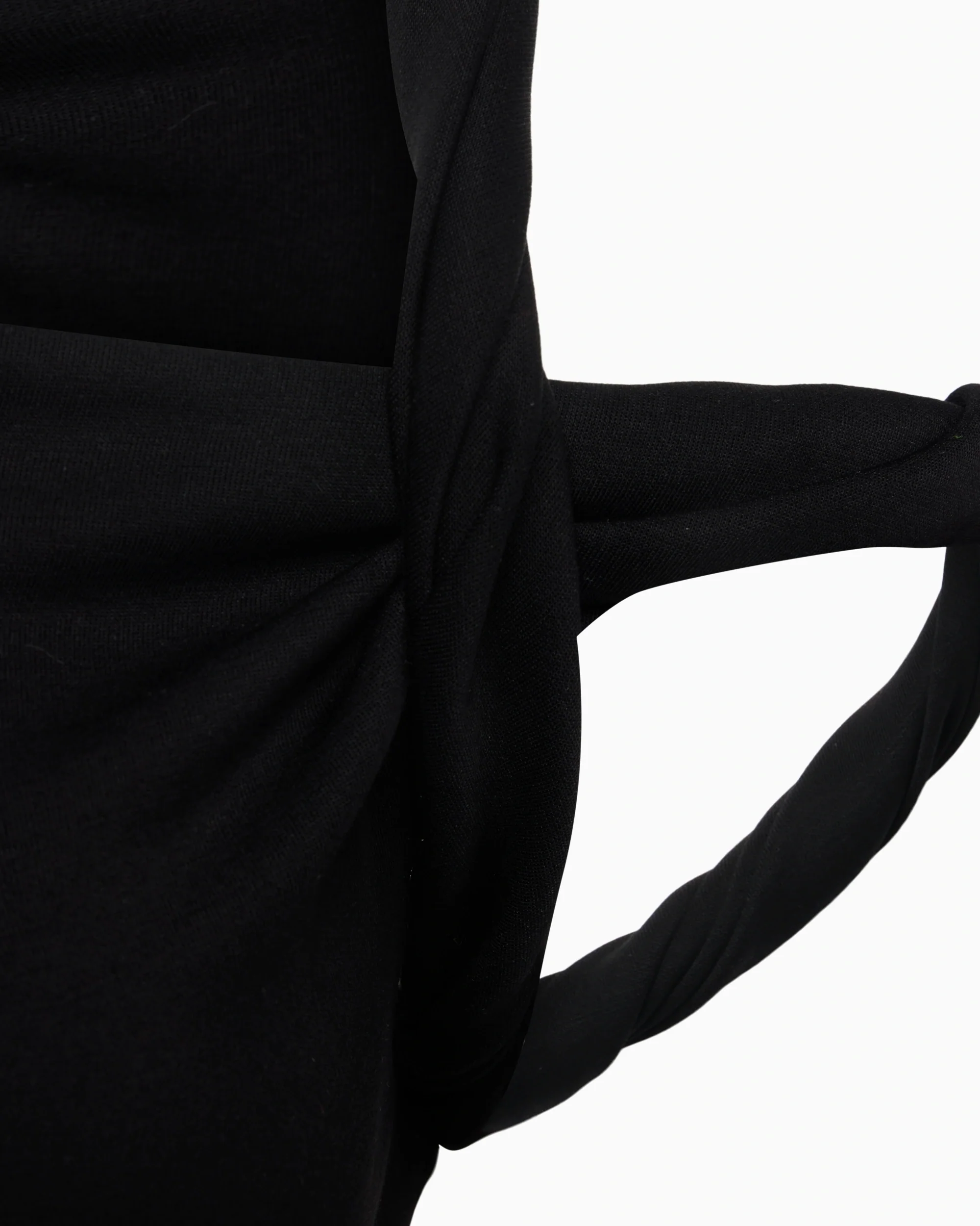 Sueded Stretch Twist Maxi Dress | Black - Image 7