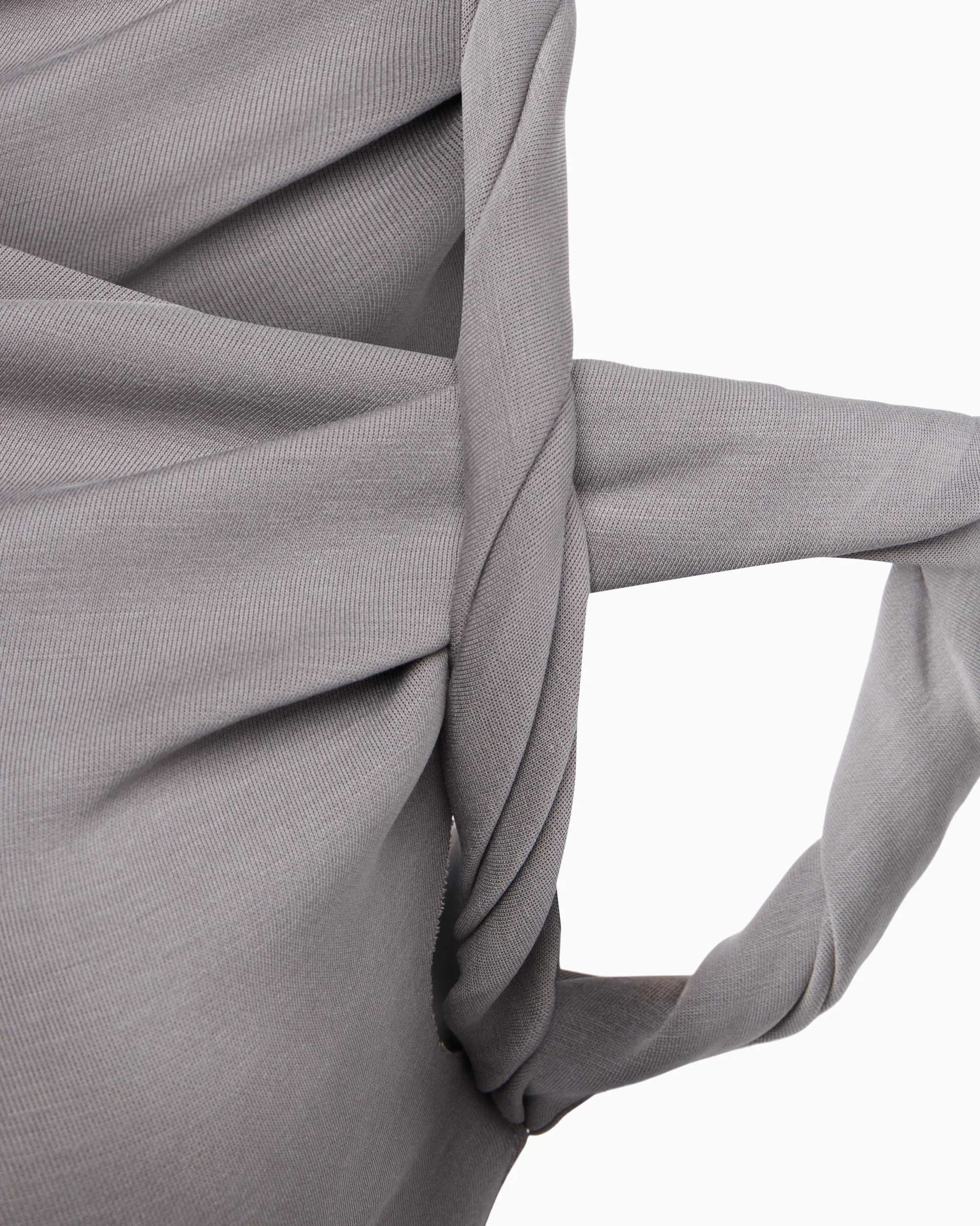 Sueded Stretch Twist Maxi Dress | Steel Grey - Image 7