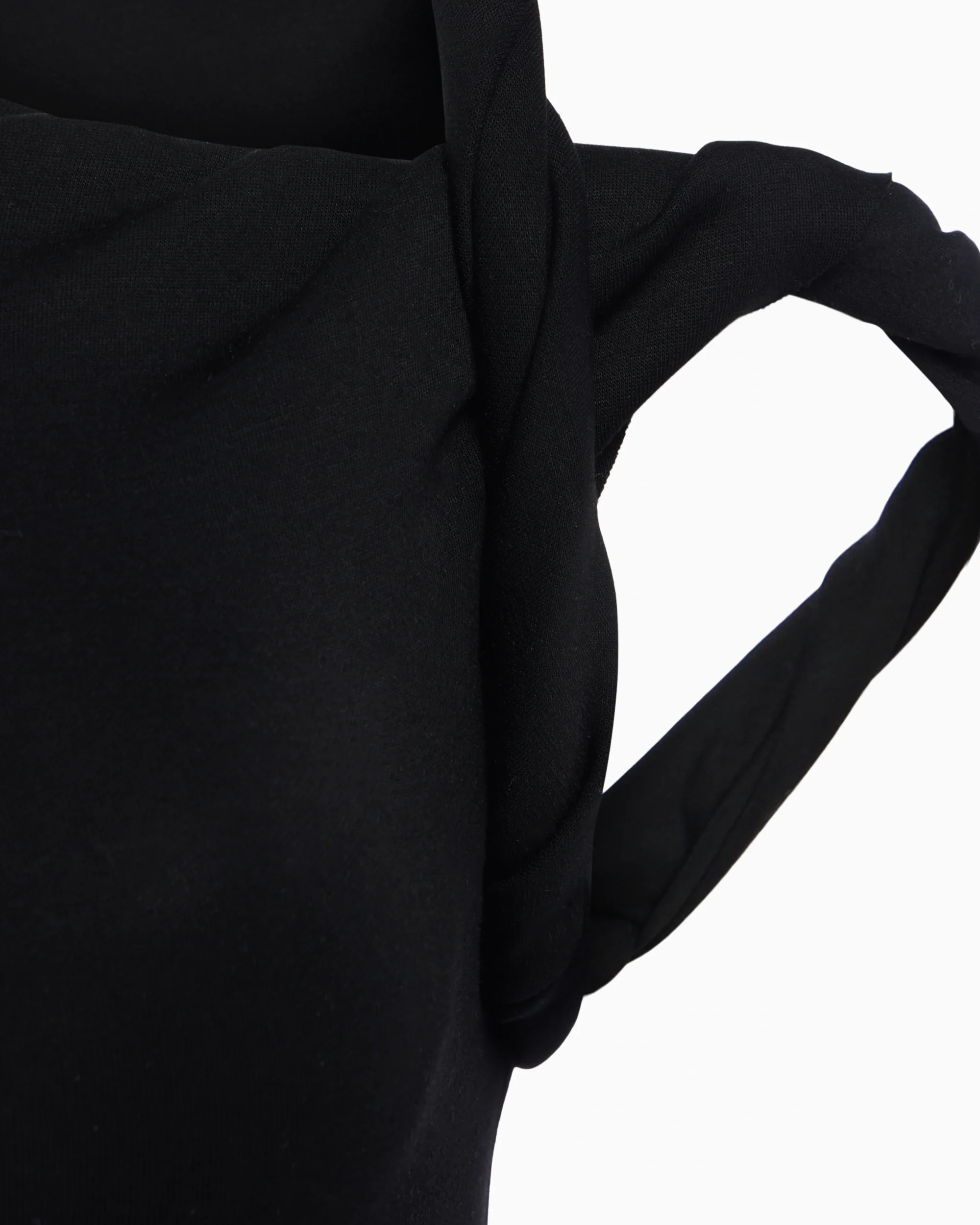 Sueded Stretch Twist Mini Dress | Black - Image 7