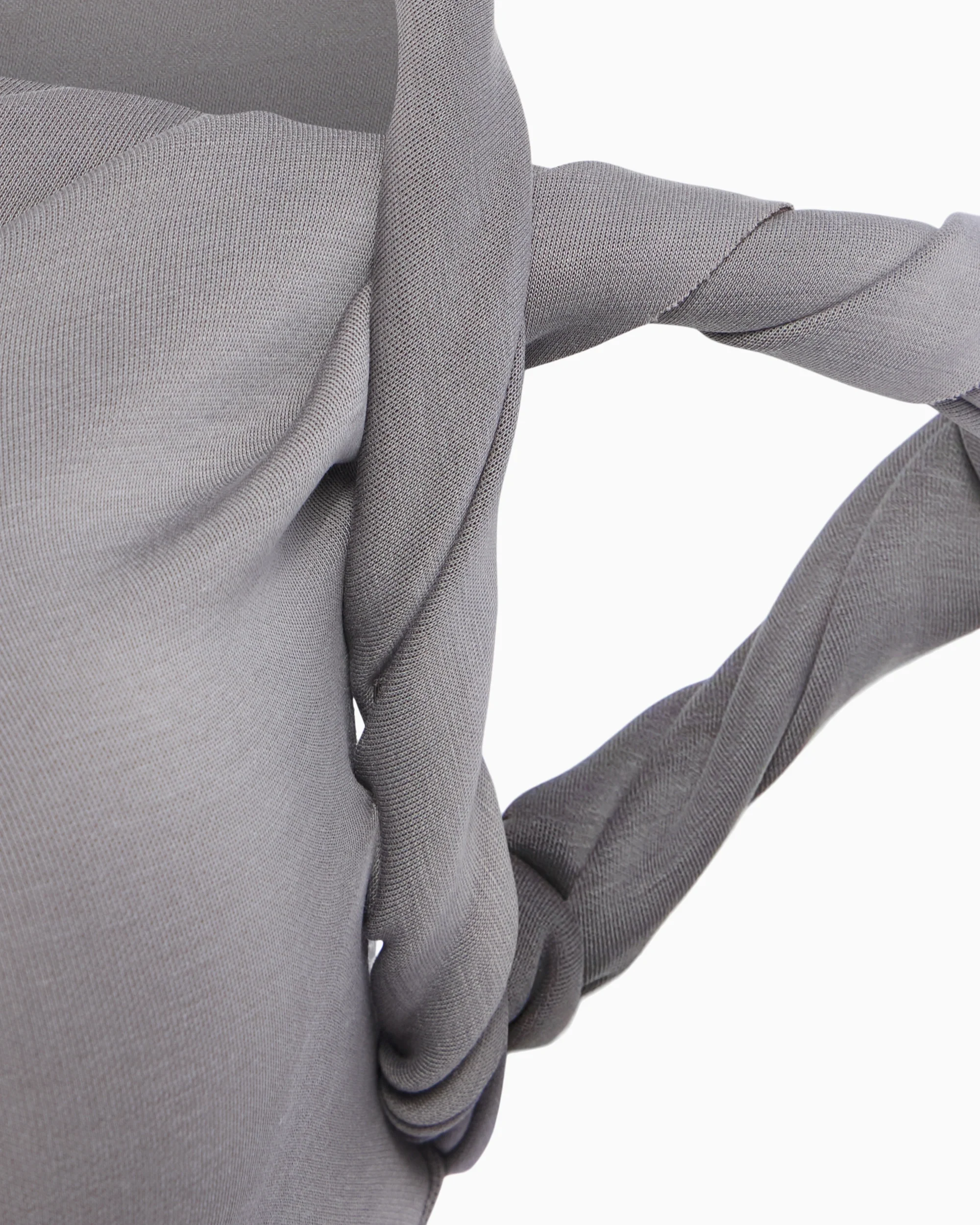 Sueded Stretch Twist Mini Dress | Steel Grey - Image 7