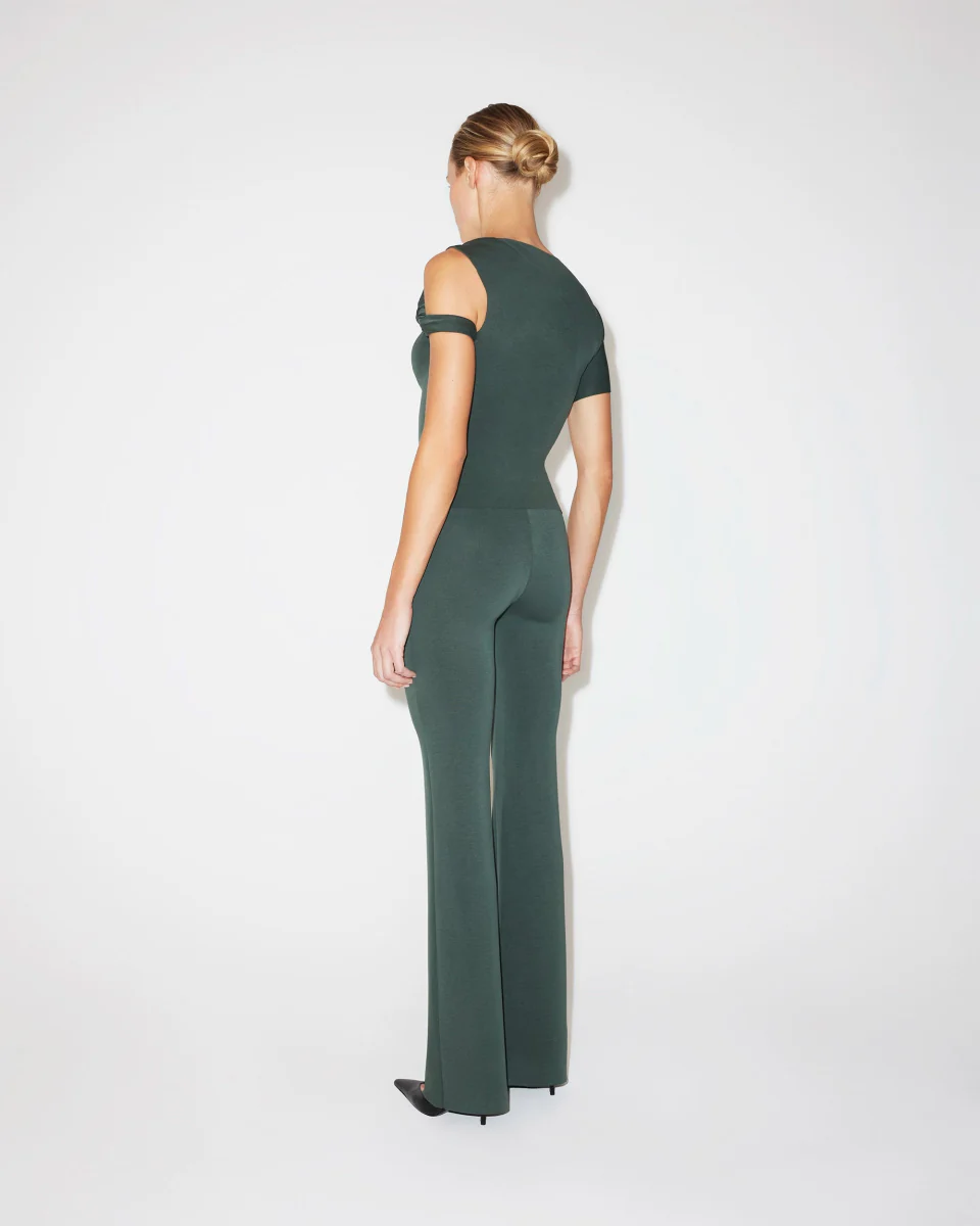 Sueded Stretch Twisted Top | Evergreen - Image 6