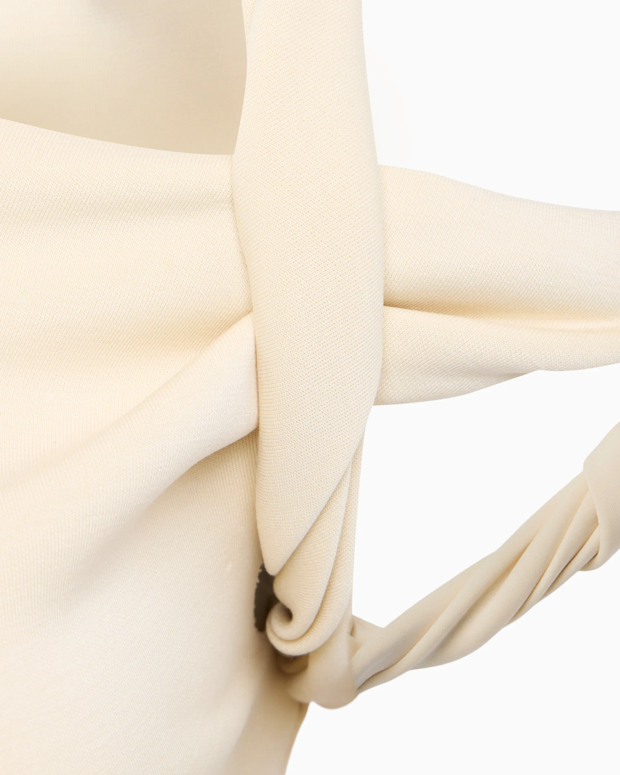 Sueded Stretch Twisted Top | Stone - Image 8