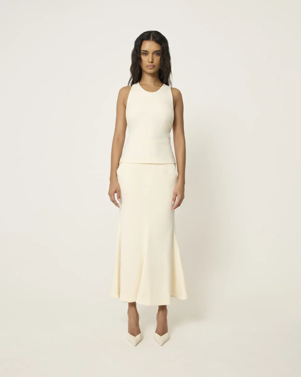 Tailored Tank Top | Warm White - Image 3