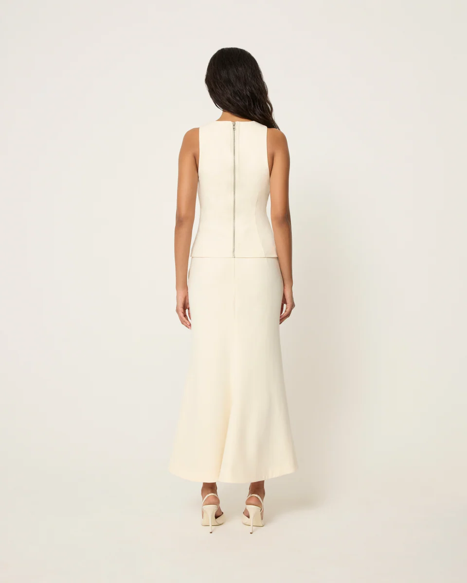 Tailored Tank Top | Warm White - Image 6