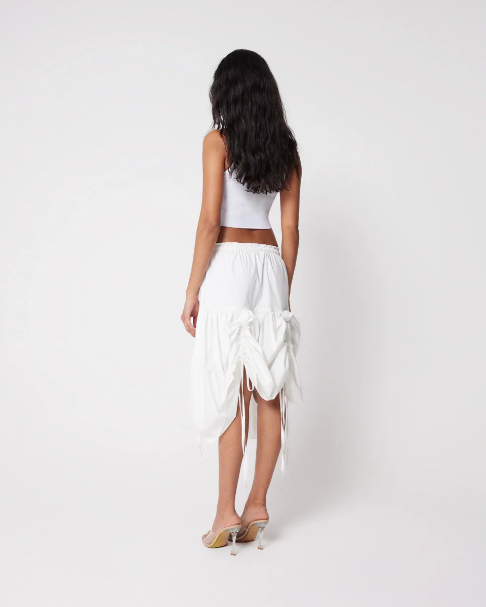 Tiered Skirt | White - Image 8