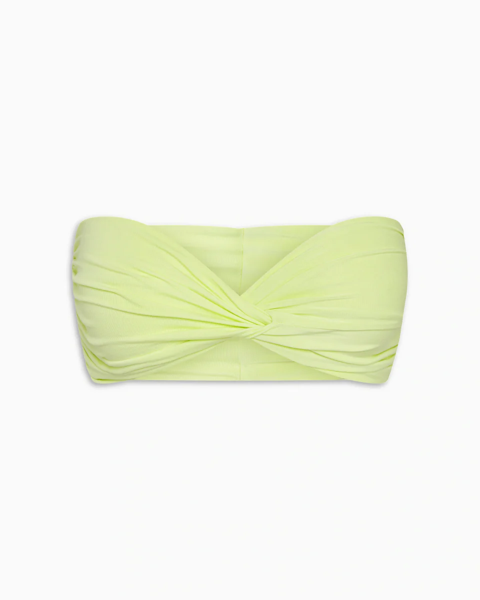 Twist Bandeau Top | Soft Lime - Image 2
