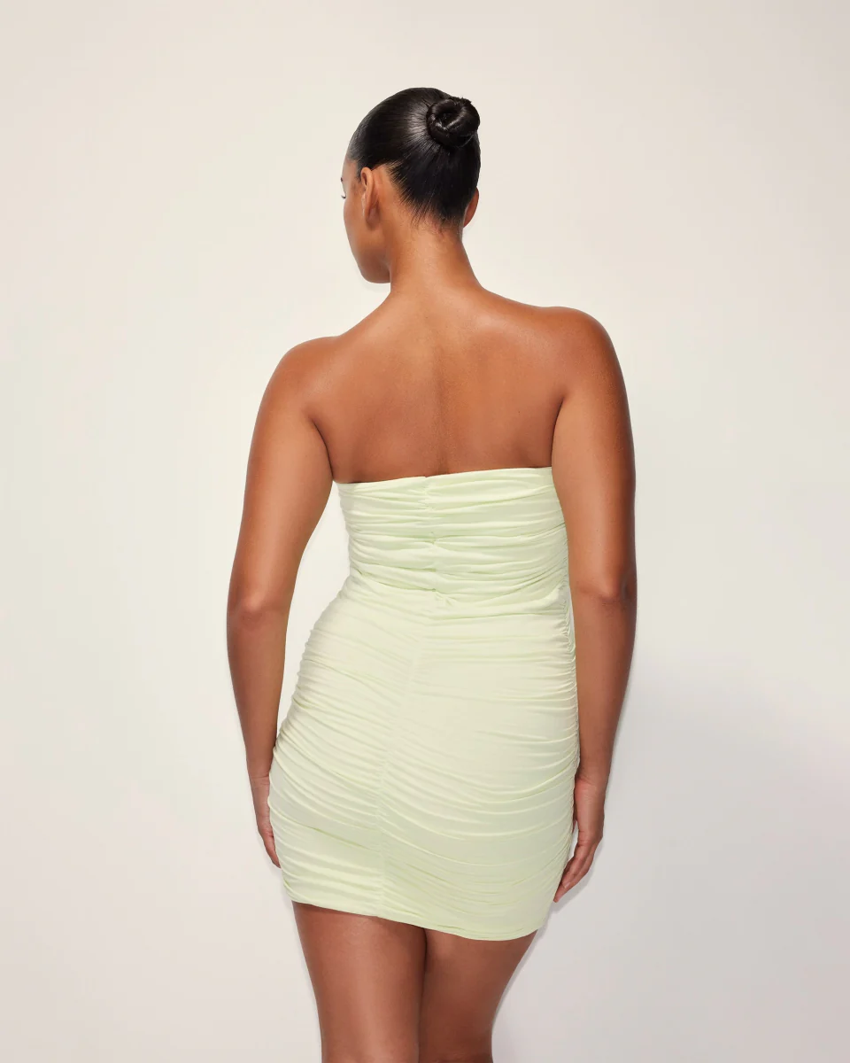 Twist Tube Mini Dress | Soft Lime - Image 7