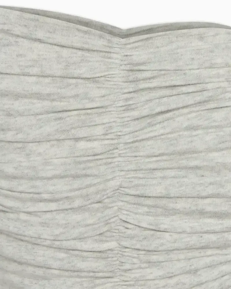 Twist Tube Mini Dress | Heather Grey - Image 7