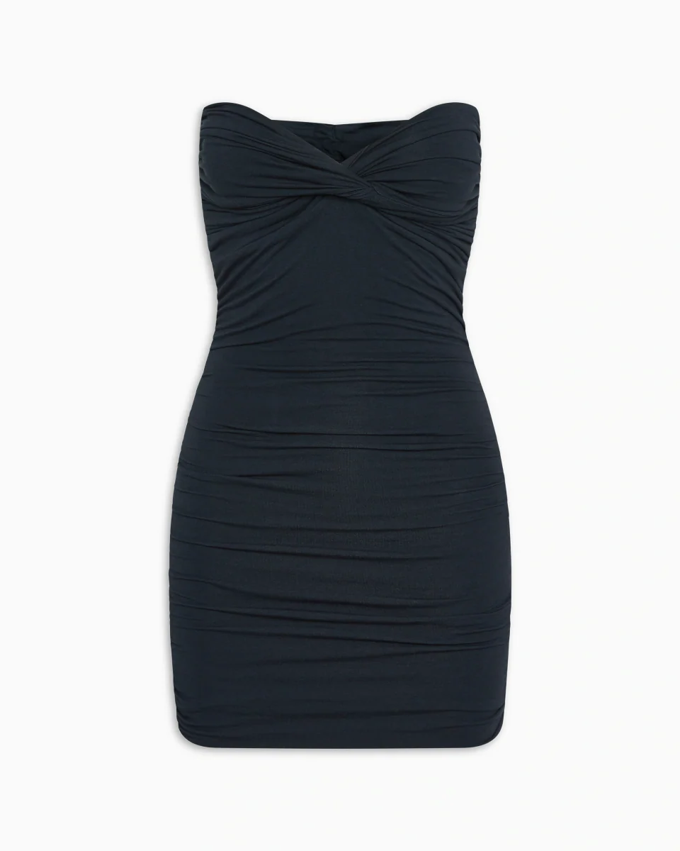 Twist Tube Mini Dress | Midnight - Image 2