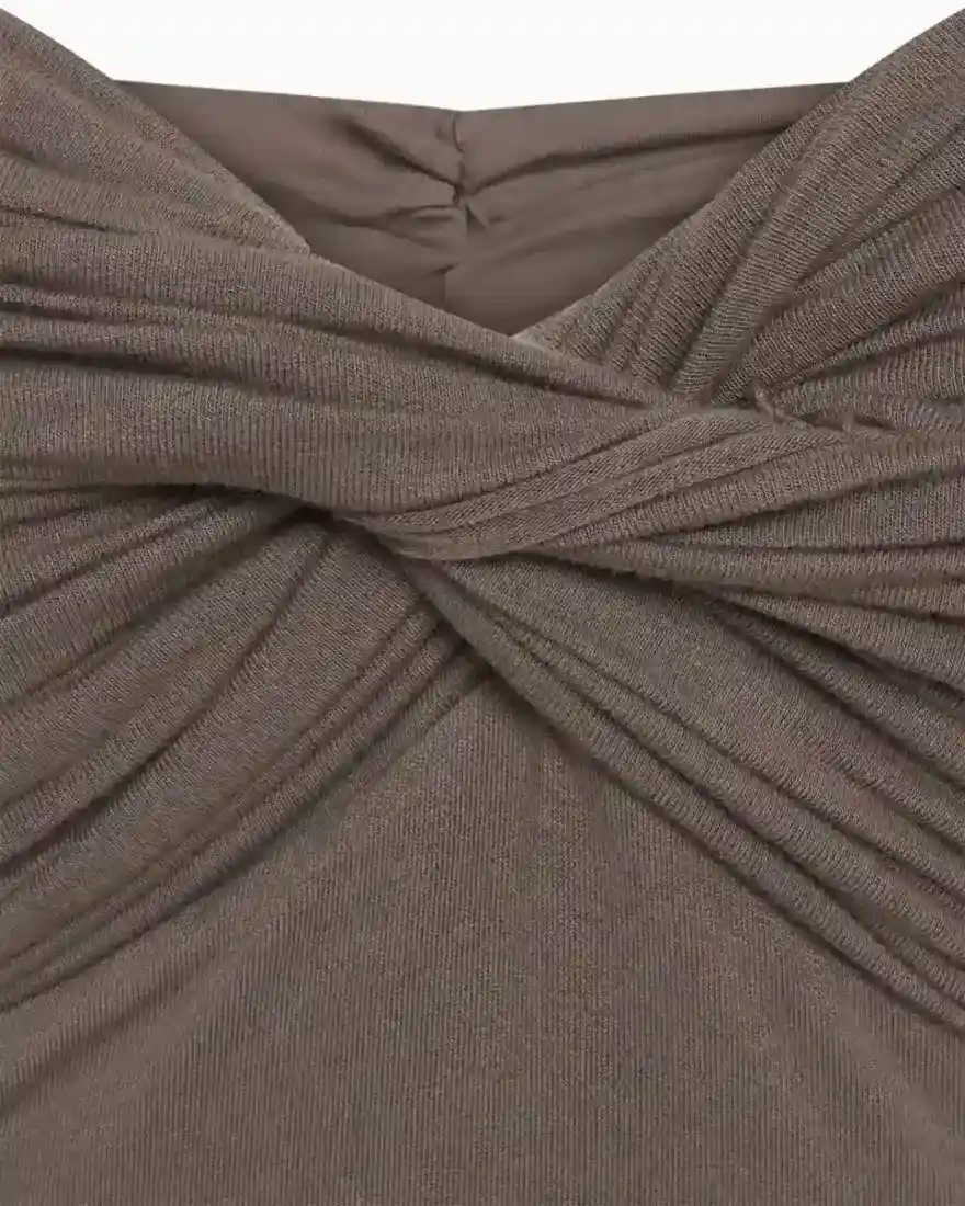 Twist Tube Mini Dress | Truffle - Image 9